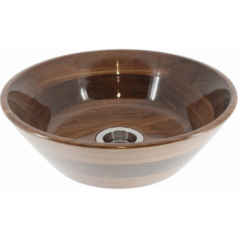 【見積依頼】 木製手洗器[ウォールナット] 300φ《直径300mm》デザイン［A］［B］