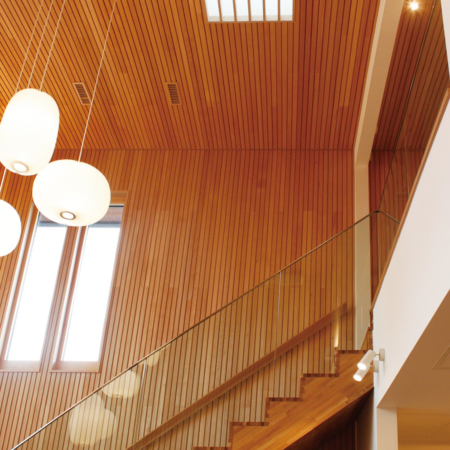 Vw} Wall and ceiling material Hemlock fir, length 2700mm {Natural